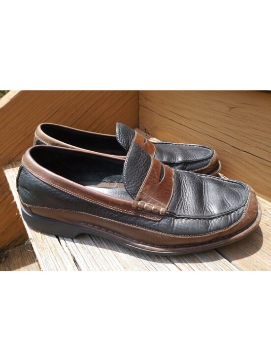Timberland Slip On Leather Loafers Men\'s Blk Brn Smart Comfort System Shoes 12 main image 11